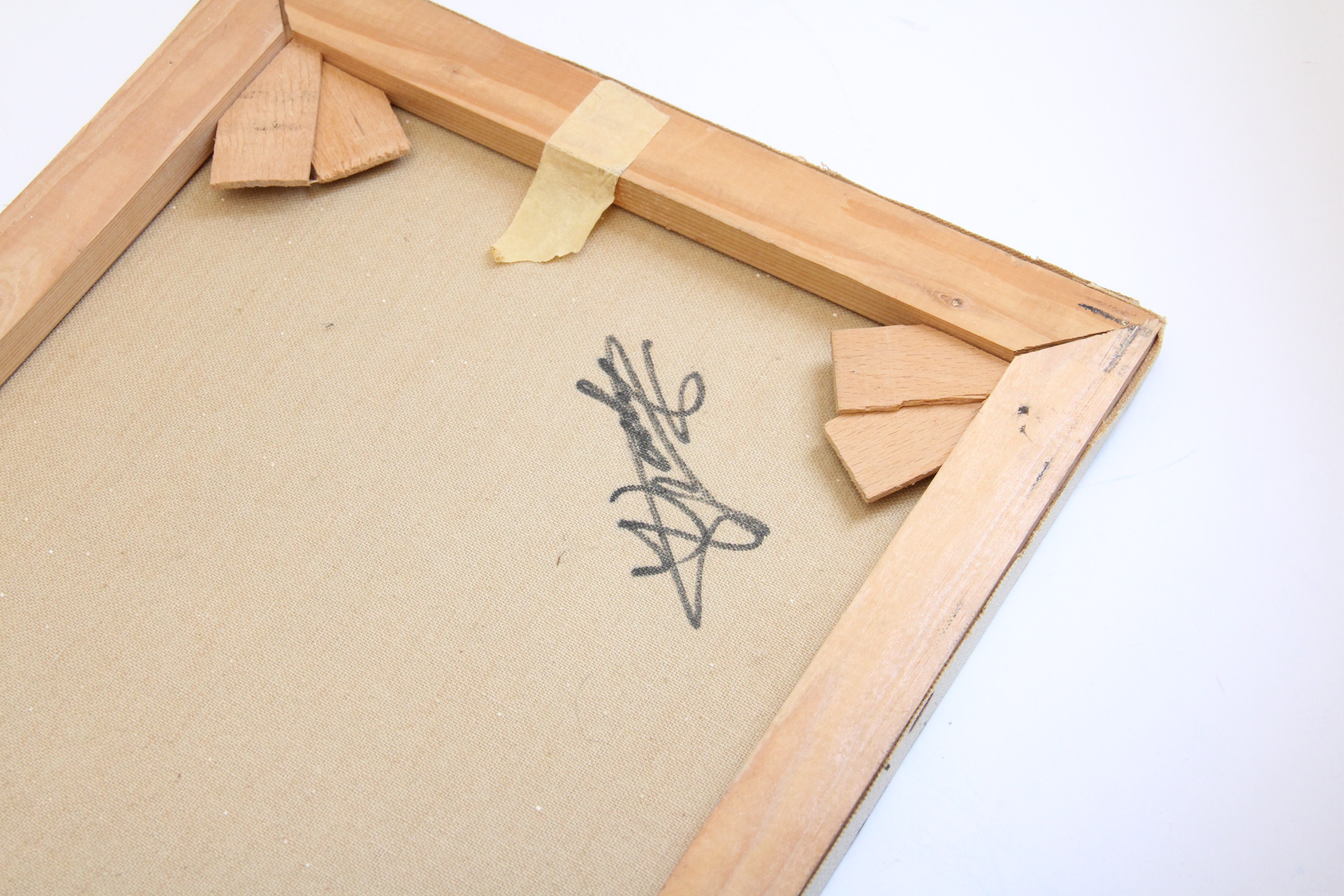 Signed Joseph Brocken Windmill Oil Painting