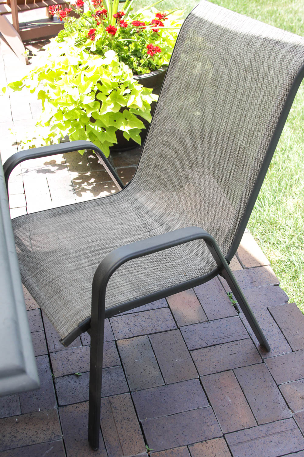 Outdoor Table, Chairs and Umbrella