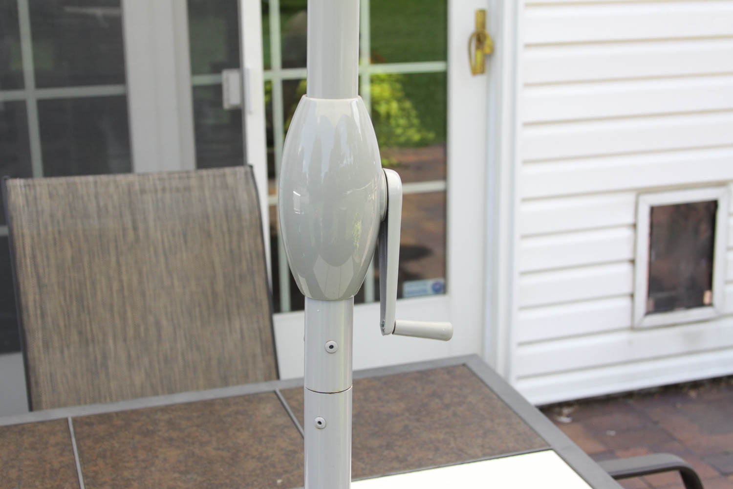 Outdoor Table, Chairs and Umbrella