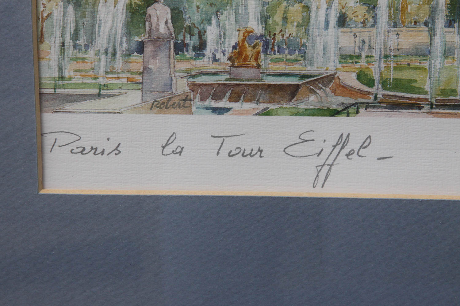 Eiffel Tower Offset Lithograph