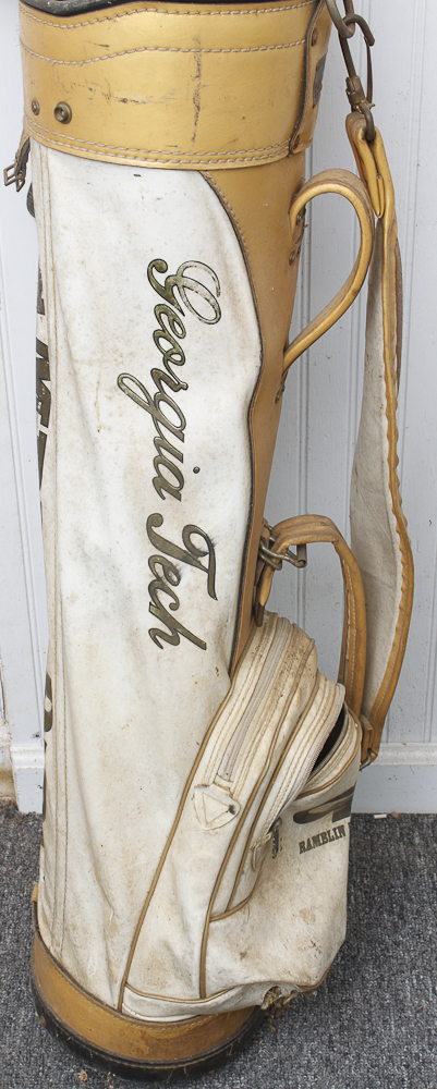 Vintage Georgia Tech Golf Bag And Golf Clubs