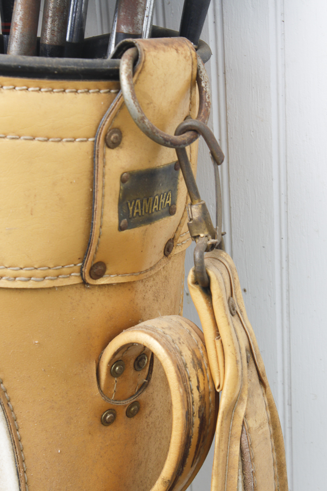 Vintage Georgia Tech Golf Bag And Golf Clubs
