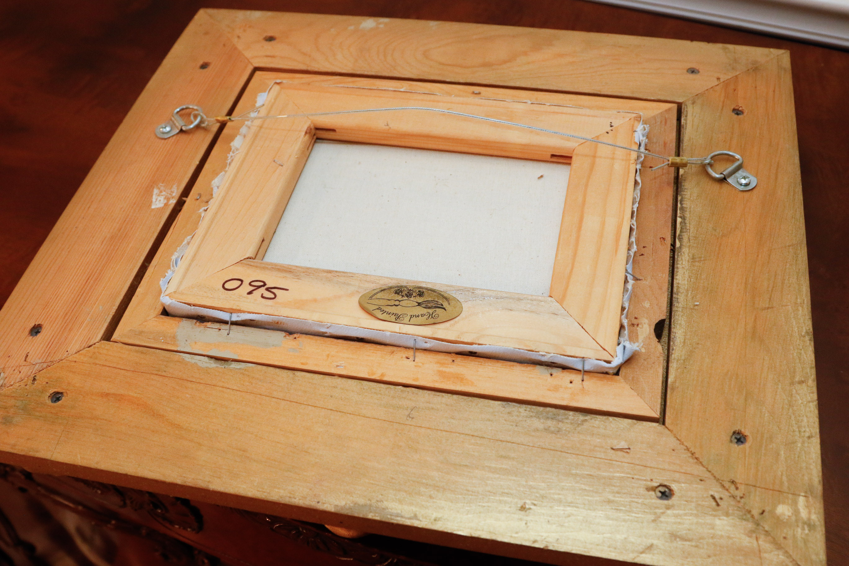 Oil on Canvas of Hare and Baby Kit