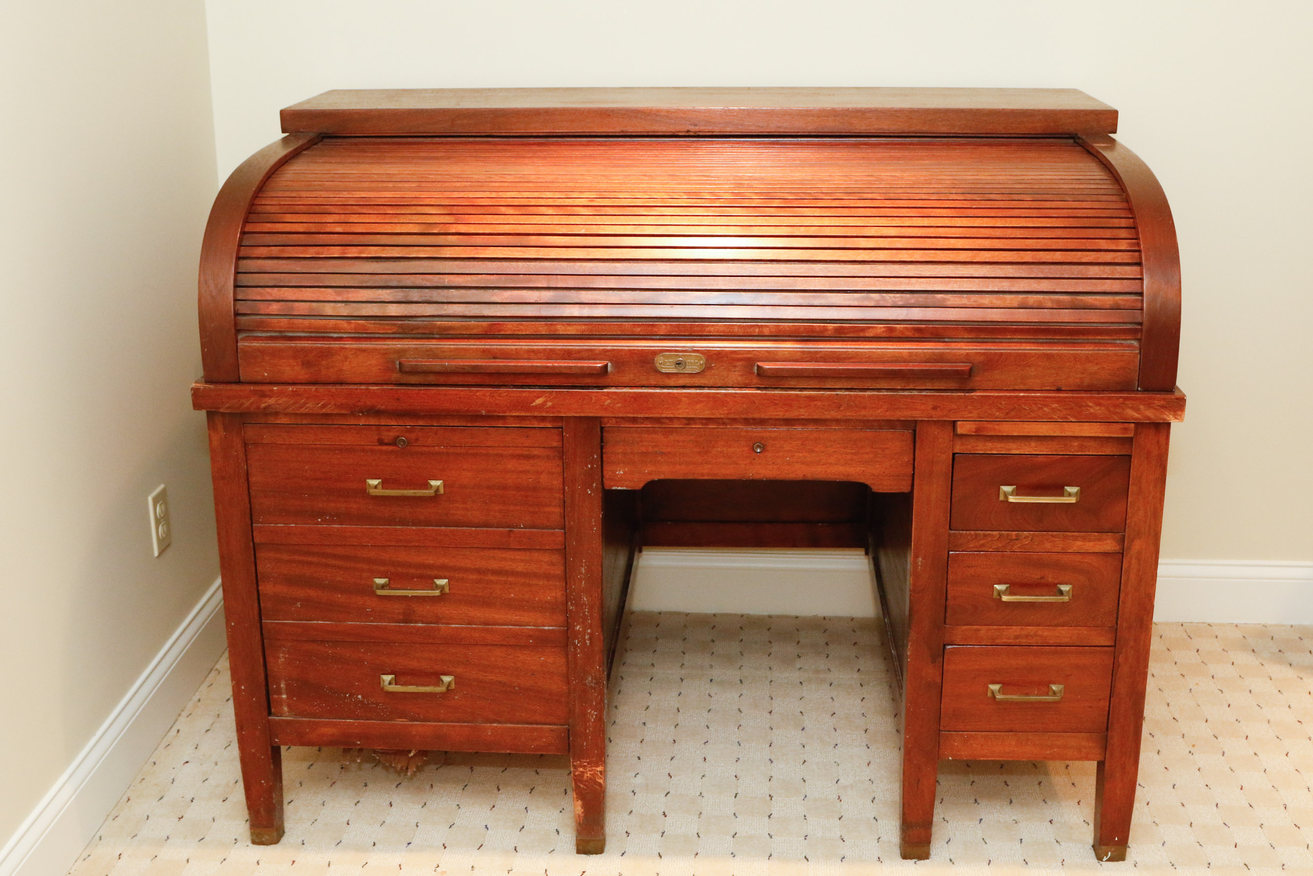 Circa 1914 Clemco Roll Top Desk