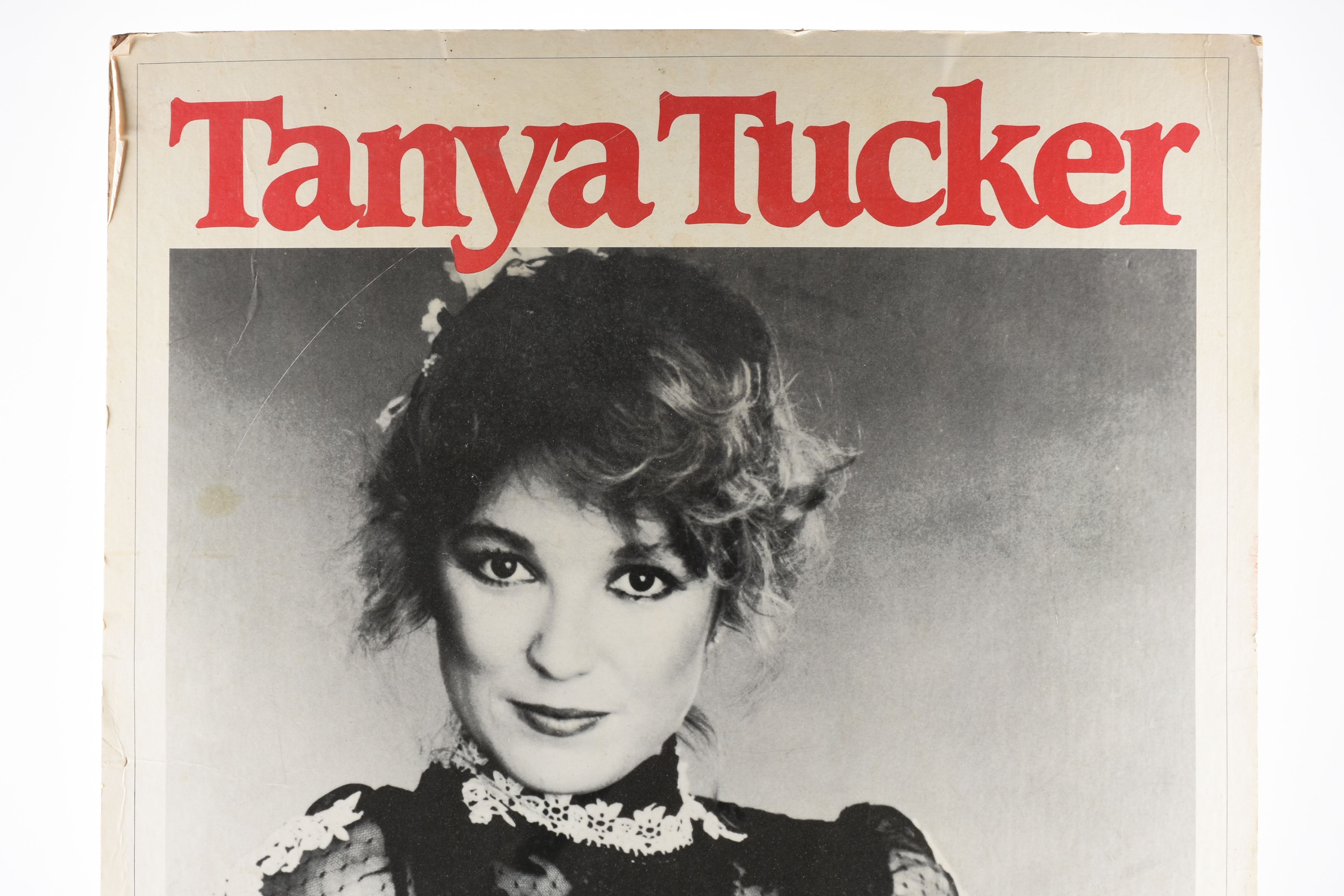 Vintage Tanya Tucker Toronto Show Poster on Board