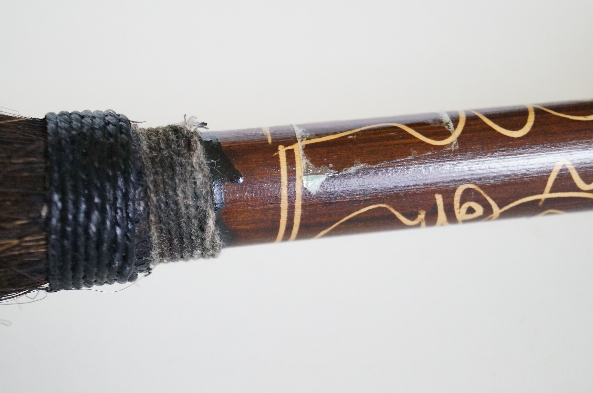 Handcrafted Indonesian Tribal Blow Dart Gun, Darts and Pouch