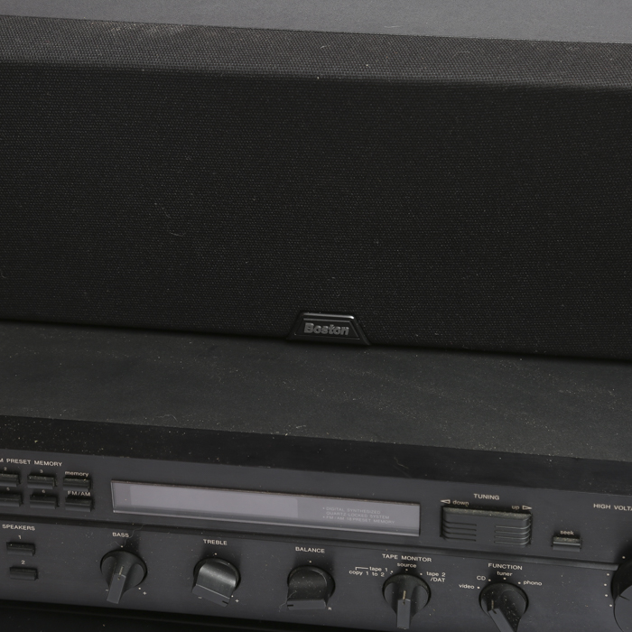 Sony CD Player, Harmon/Kardon Receiver and Boston Speaker