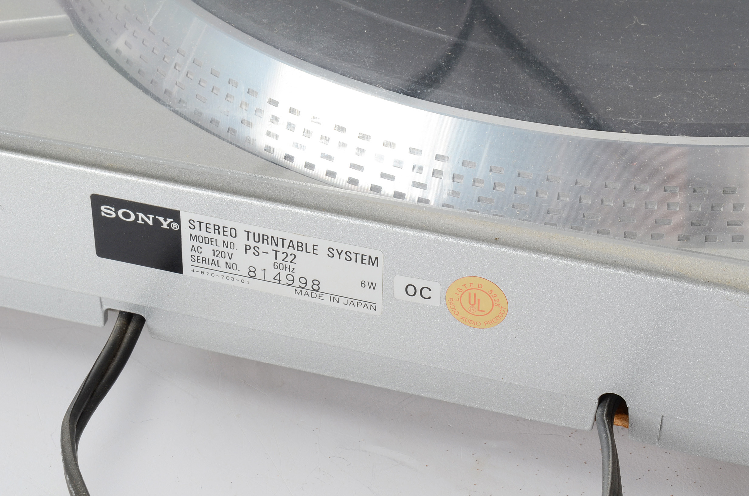 Sony Stereo Turntable PS-T22