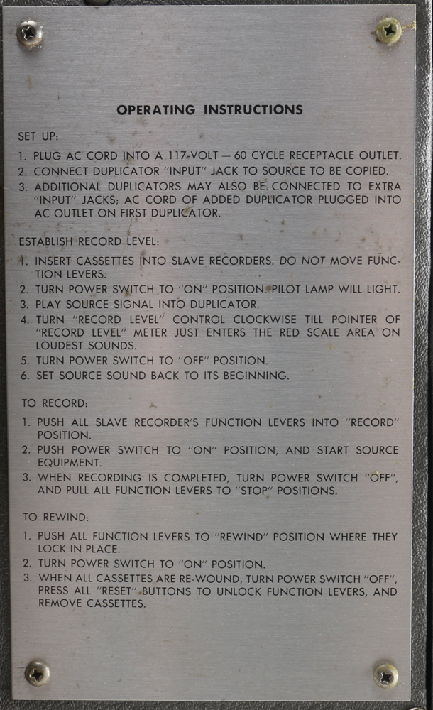 Voice Of Music 704 A/V Cassette Duplicator