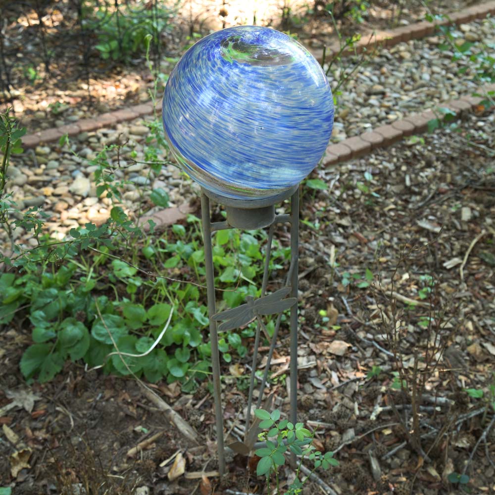 Gazing Ball Garden Stake