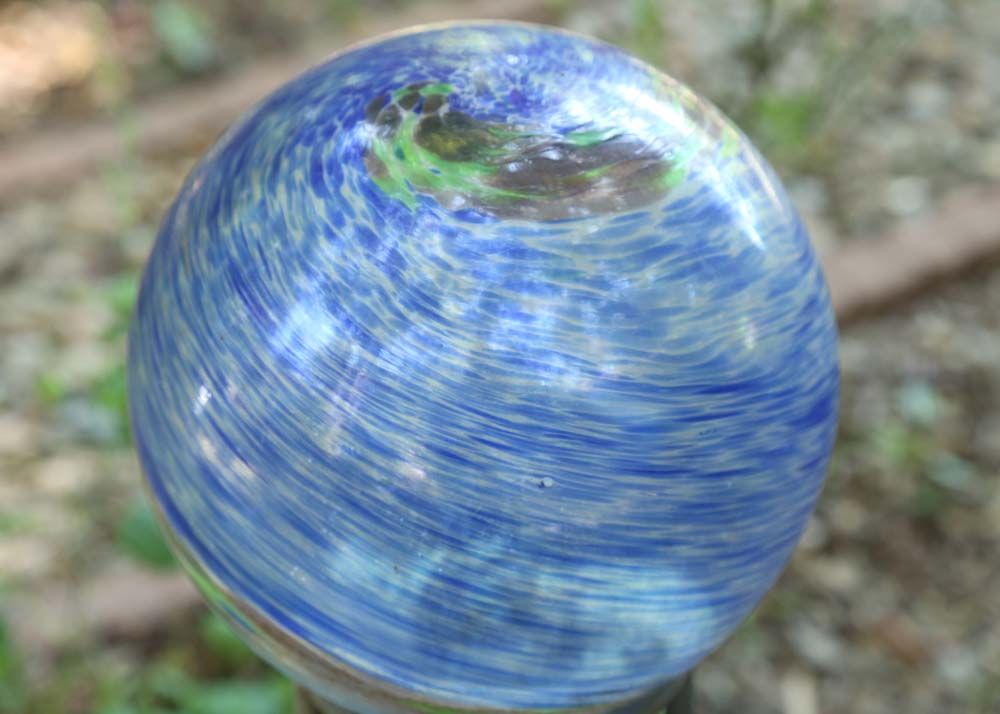 Gazing Ball Garden Stake