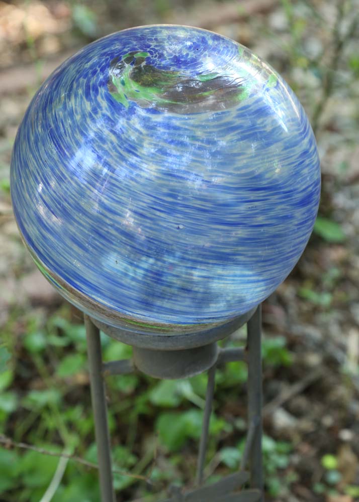 Gazing Ball Garden Stake