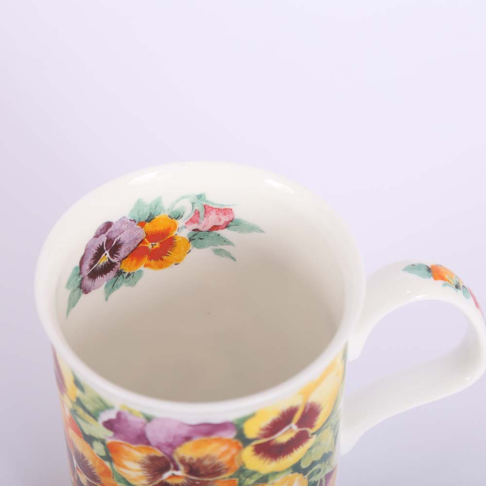 Roy Kirkham "Pansy" Bone China Mugs