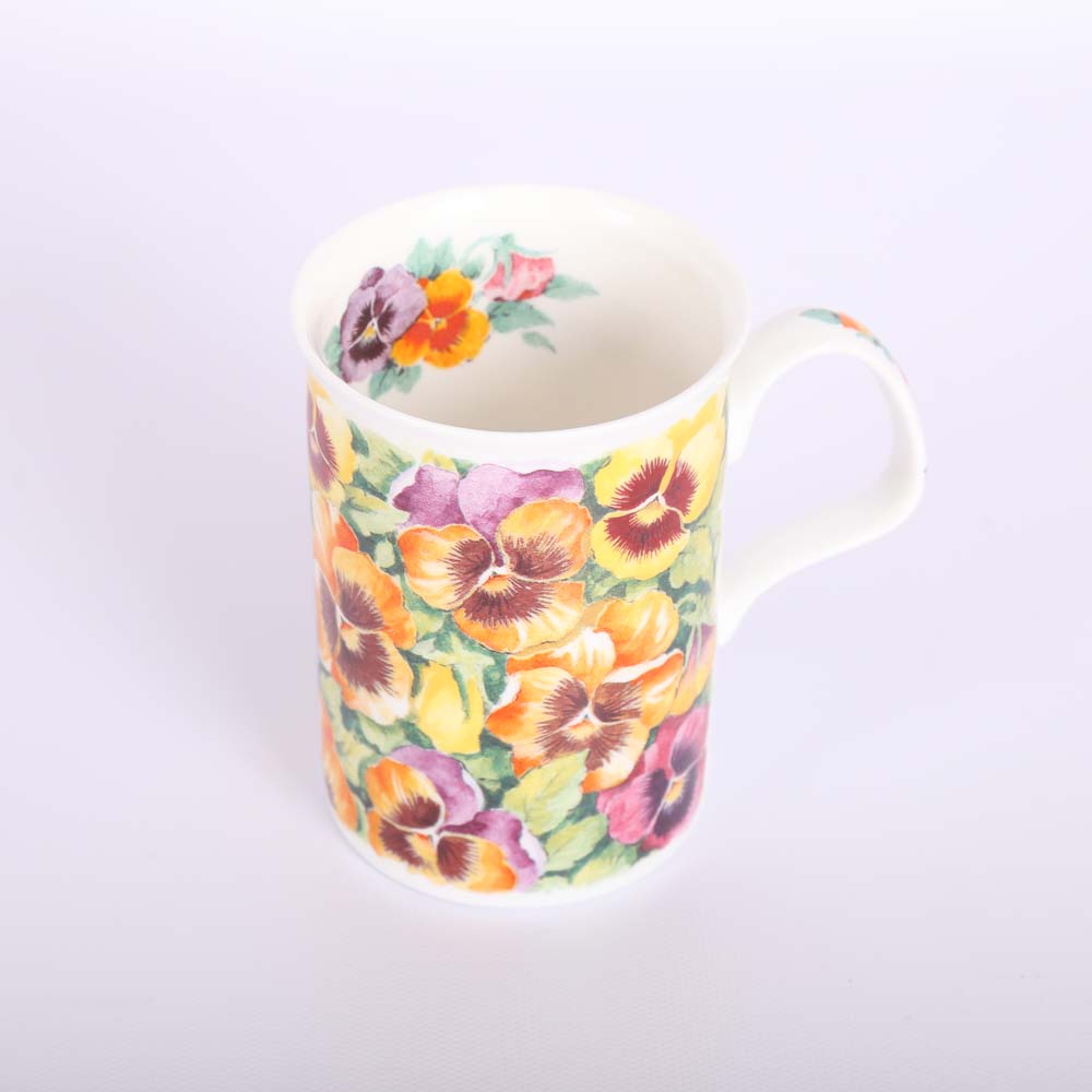 Roy Kirkham "Pansy" Bone China Mugs