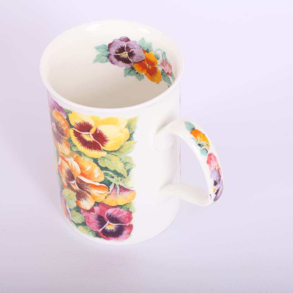 Roy Kirkham "Pansy" Bone China Mugs