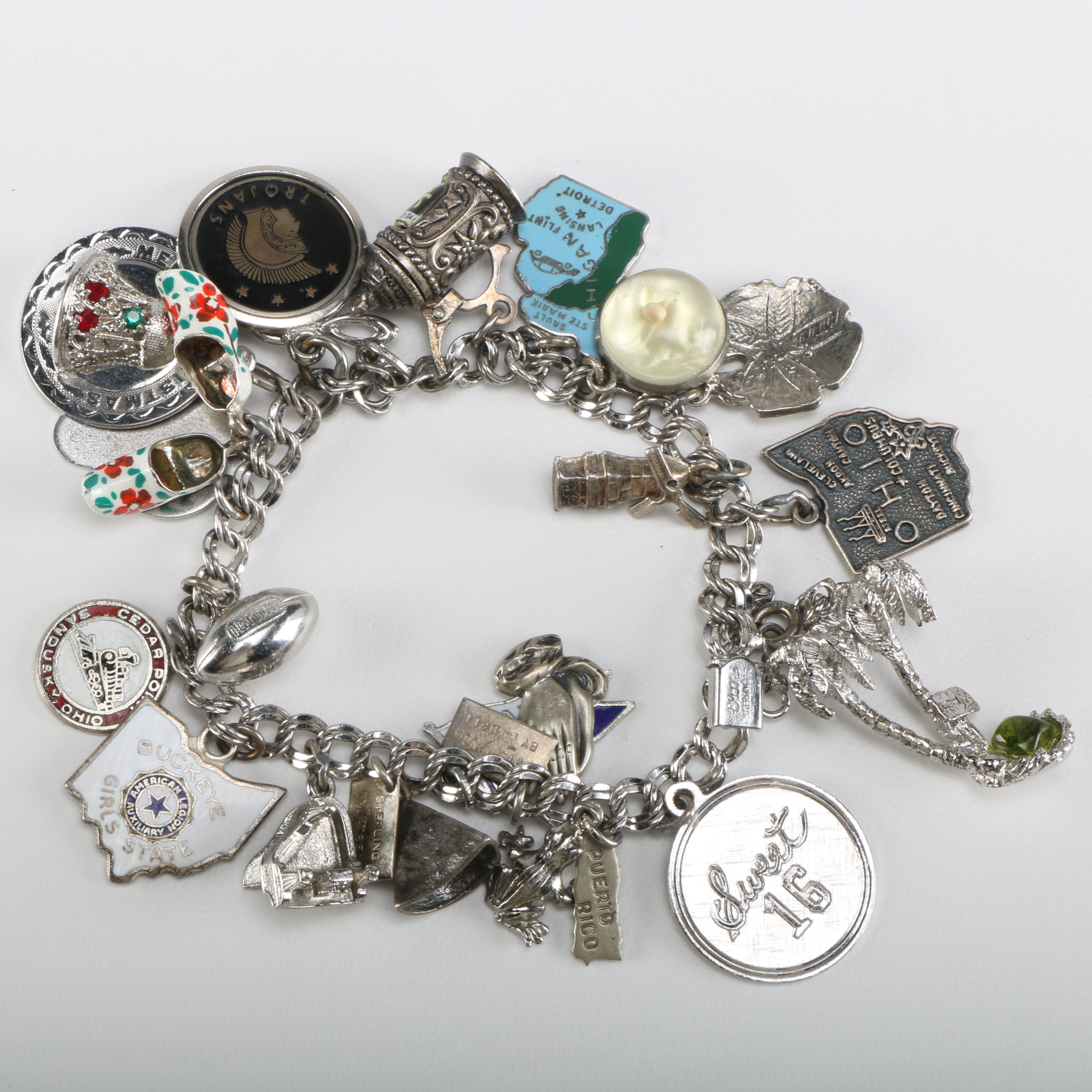 Sterling Silver Charm Bracelet