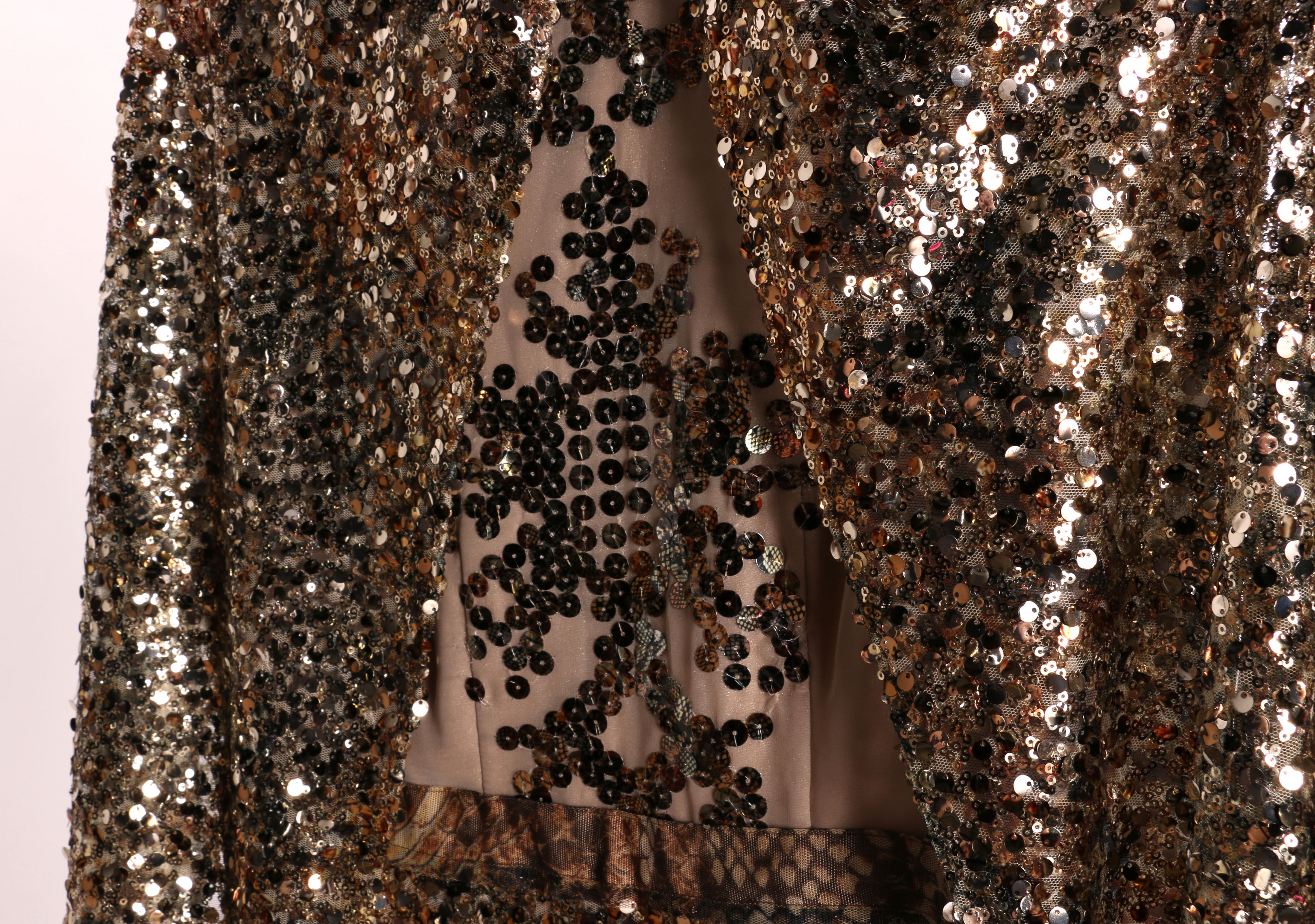 Elie Tahari Sequined Dress with Wrap