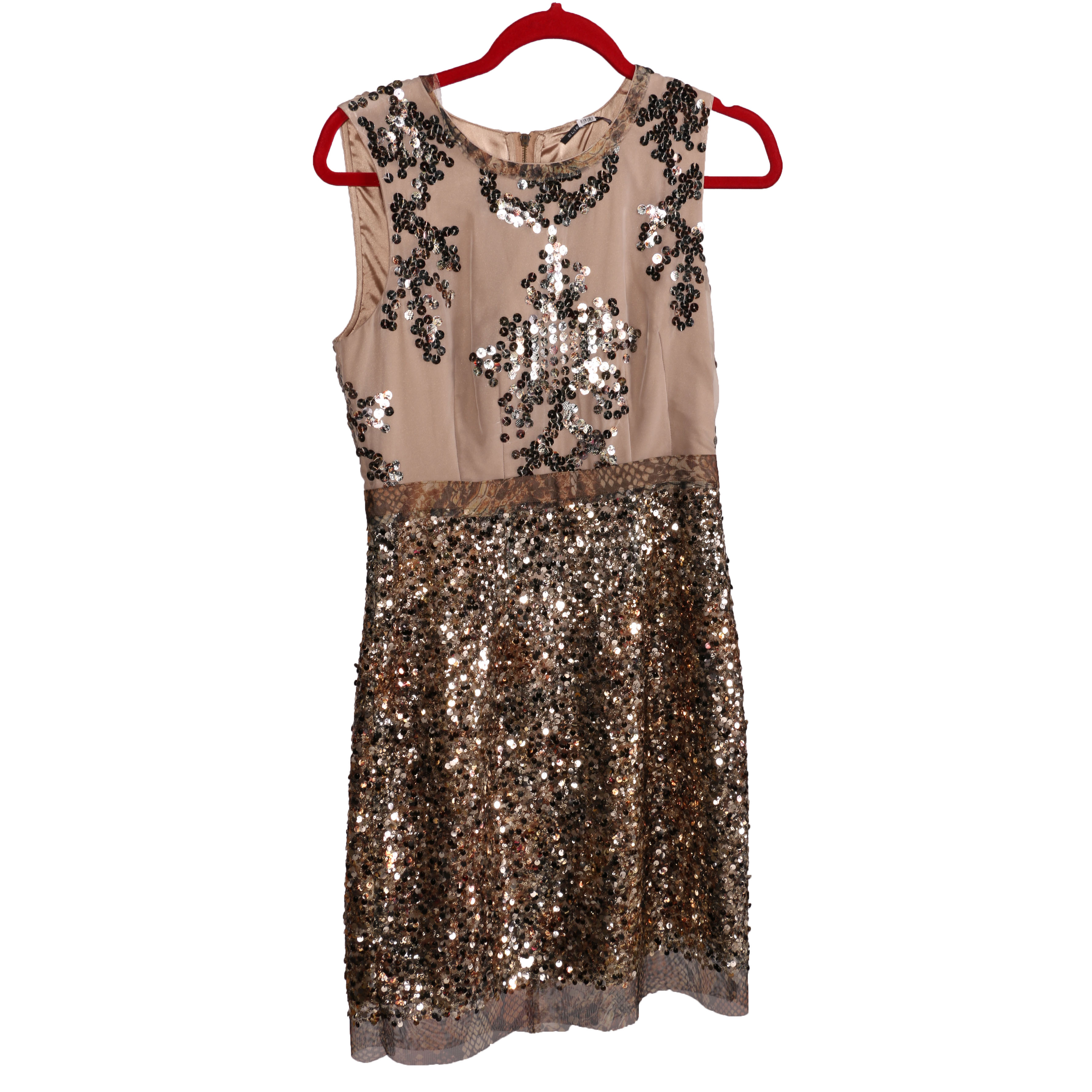 Elie Tahari Sequined Dress with Wrap