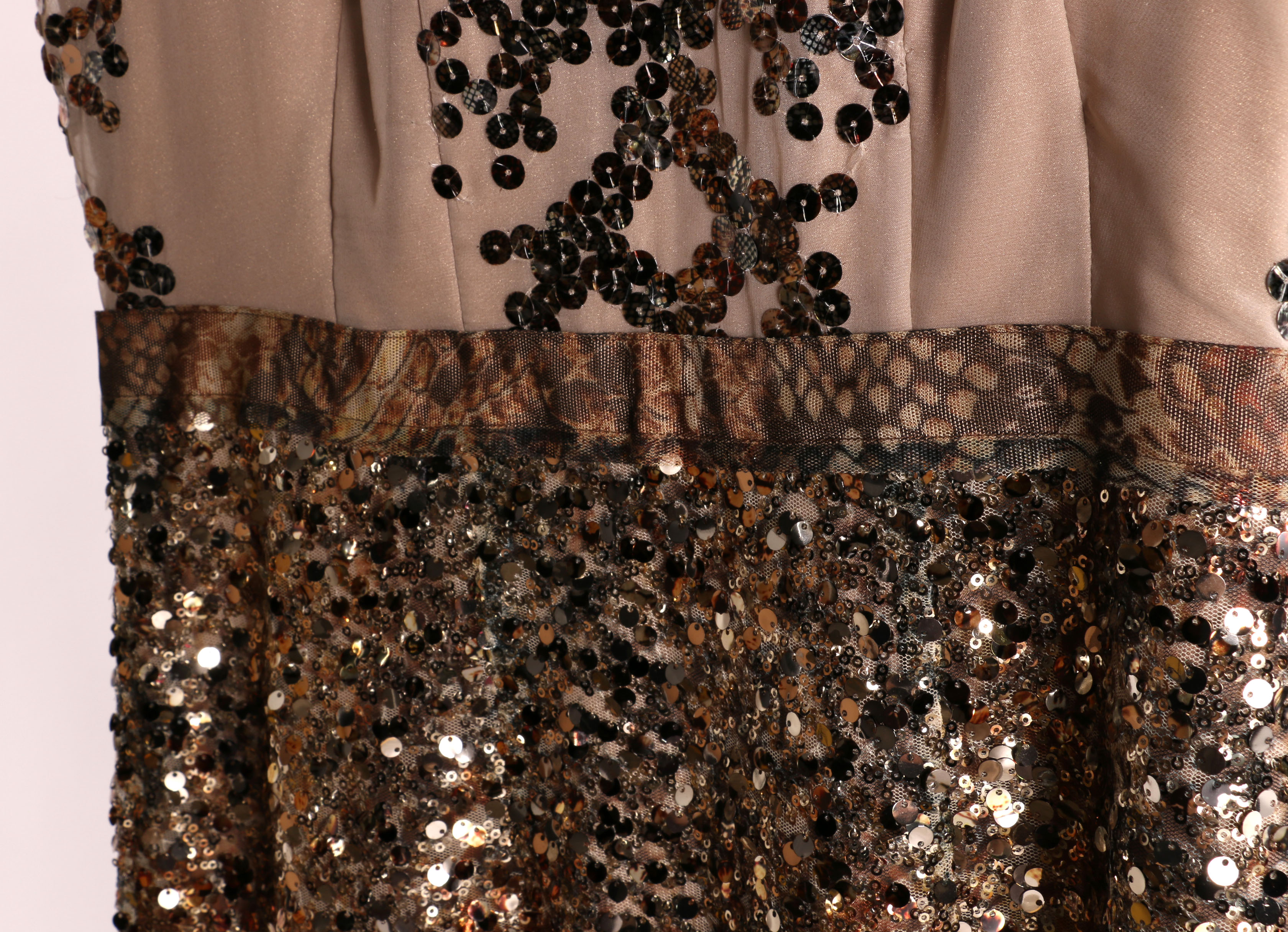 Elie Tahari Sequined Dress with Wrap