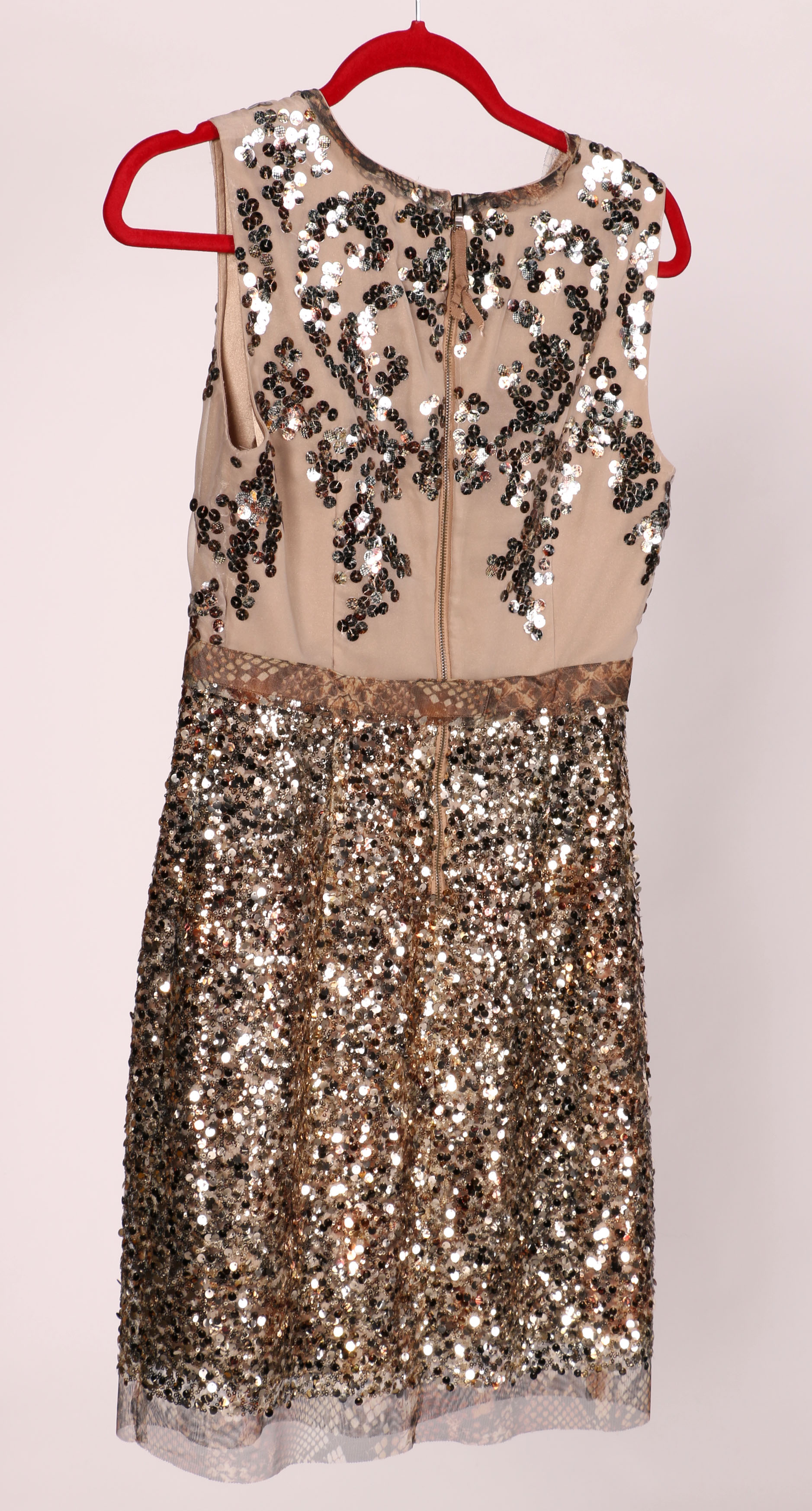 Elie Tahari Sequined Dress with Wrap