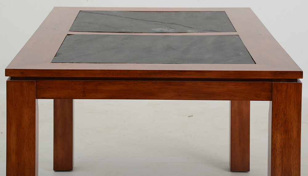 Ashley Furniture Slate Top Dining Table and Six Chairs