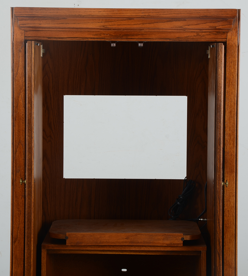 Hooker Furniture Oak Entertainment Armoire