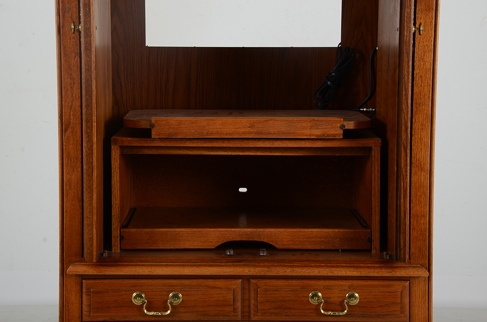 Hooker Furniture Oak Entertainment Armoire