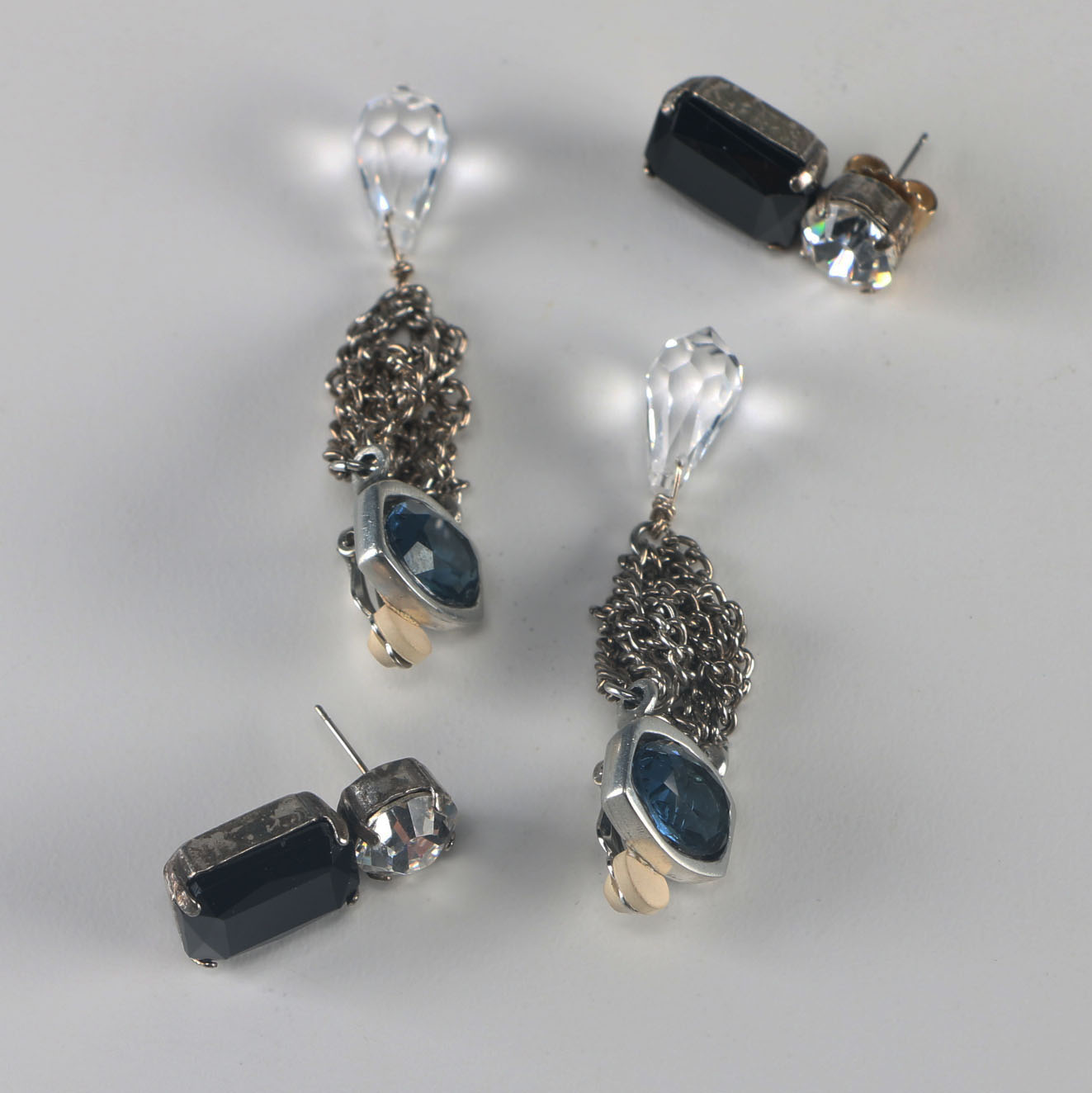 Selection of Costume Rhinestone Earrings