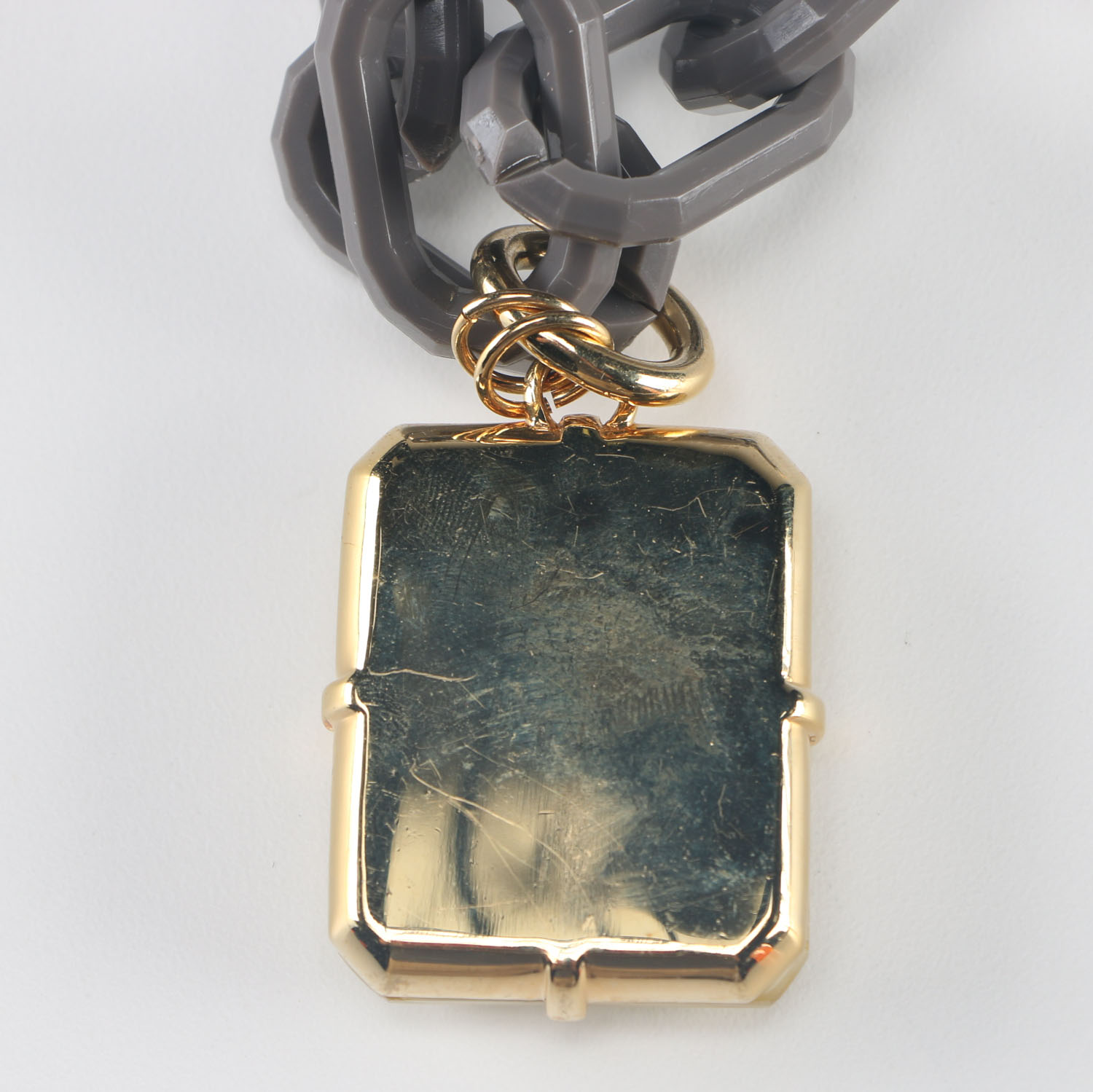 Marc Jacobs Acrylic and Simulated Stone Necklace