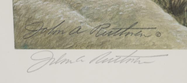 John A. Ruthven Signed Limited Edition Artist Proof Offset Lithographs "Snowy Owls" and "Barred Owls"