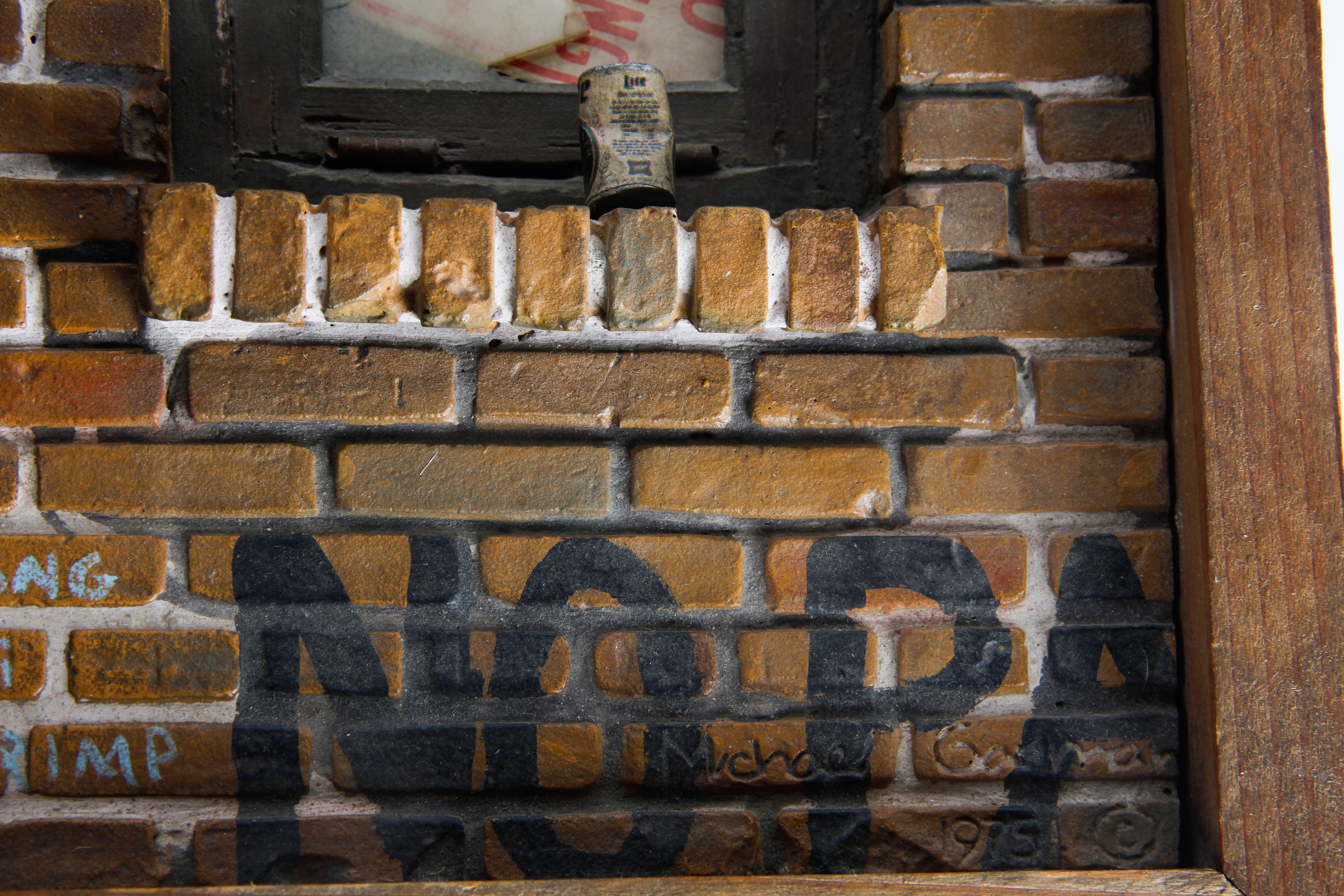 Pair of Michael Garman Framed Cityscape Shadow Boxes