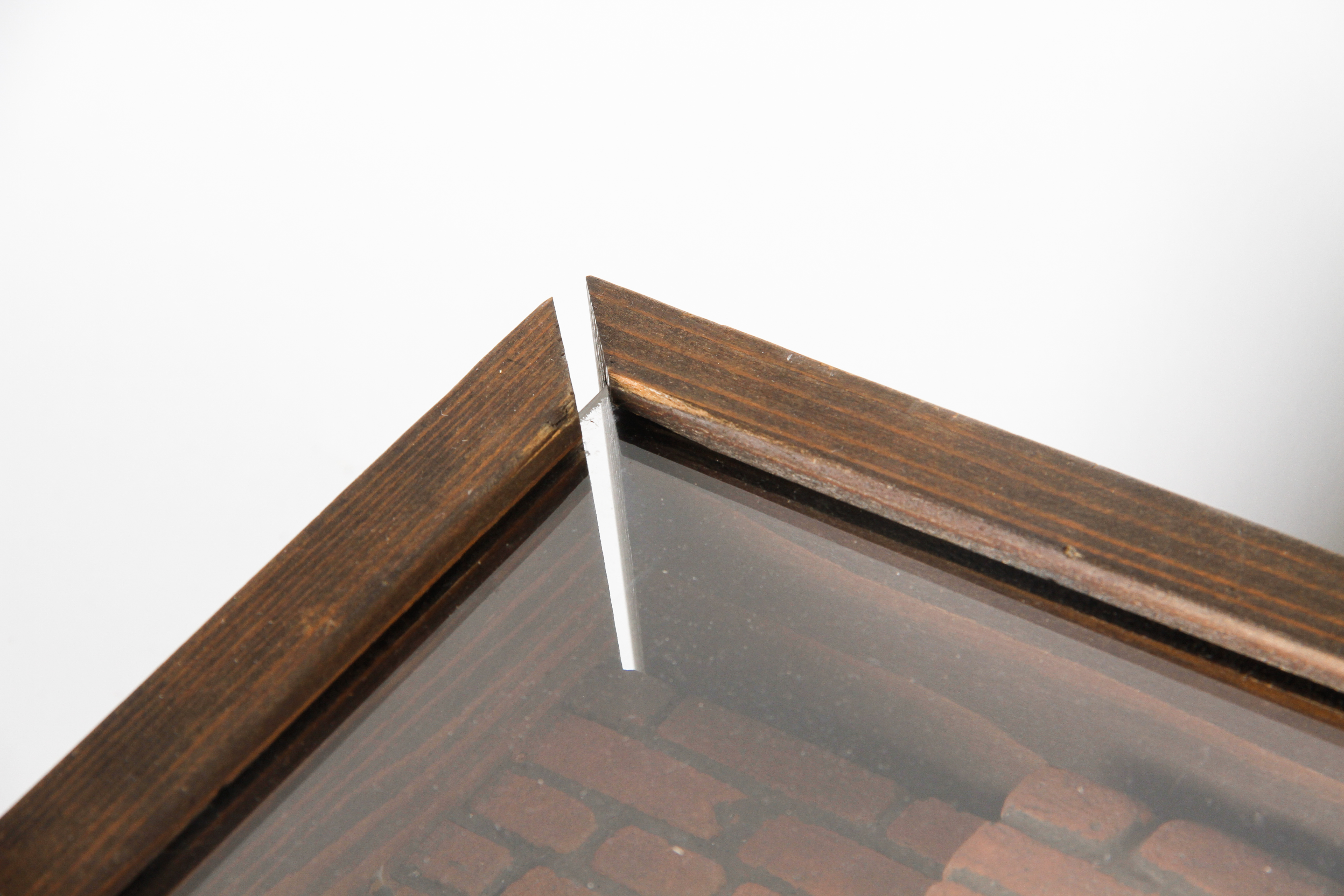 Pair of Michael Garman Framed Cityscape Shadow Boxes