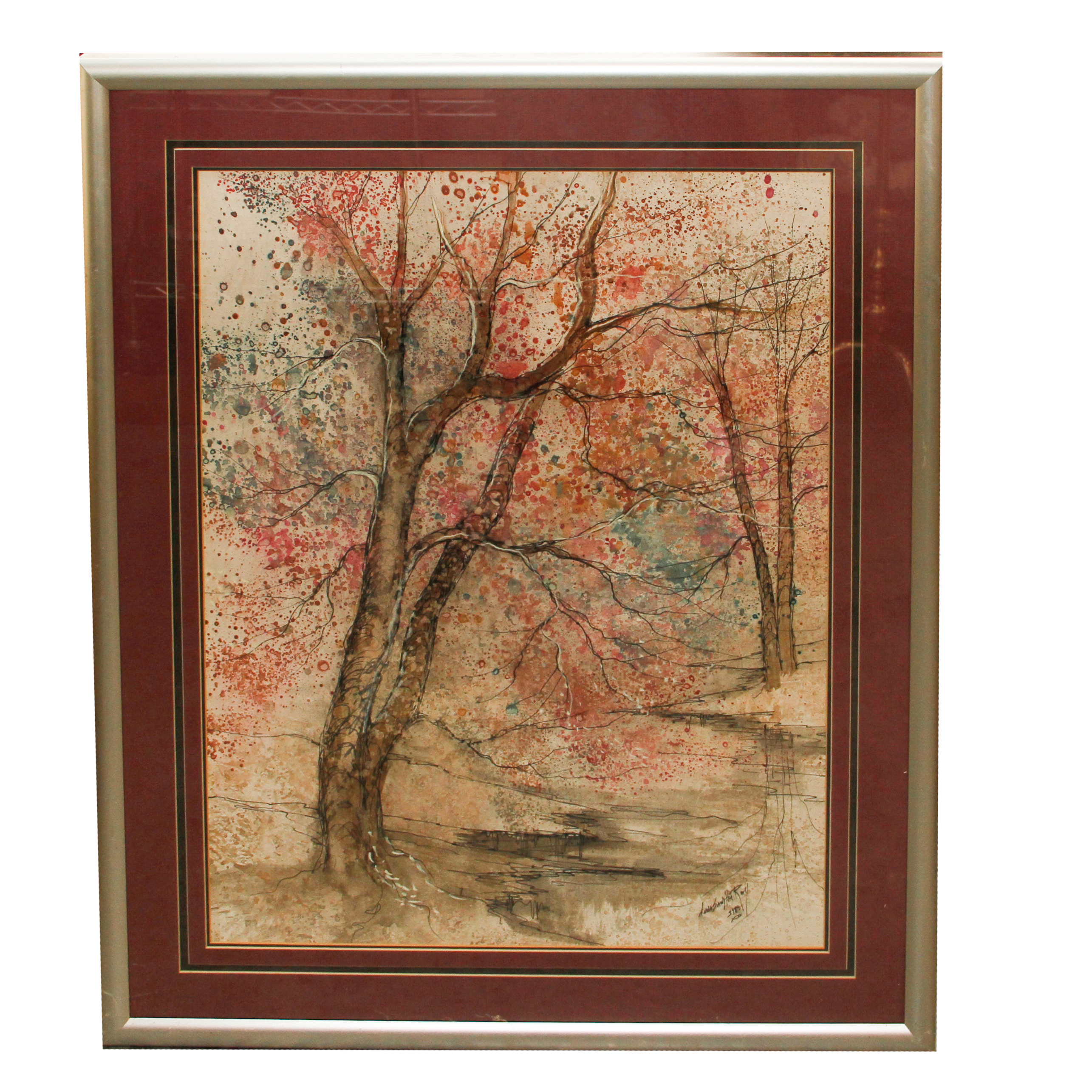 Original Signed Watercolor by Anna Sandhu Ray
