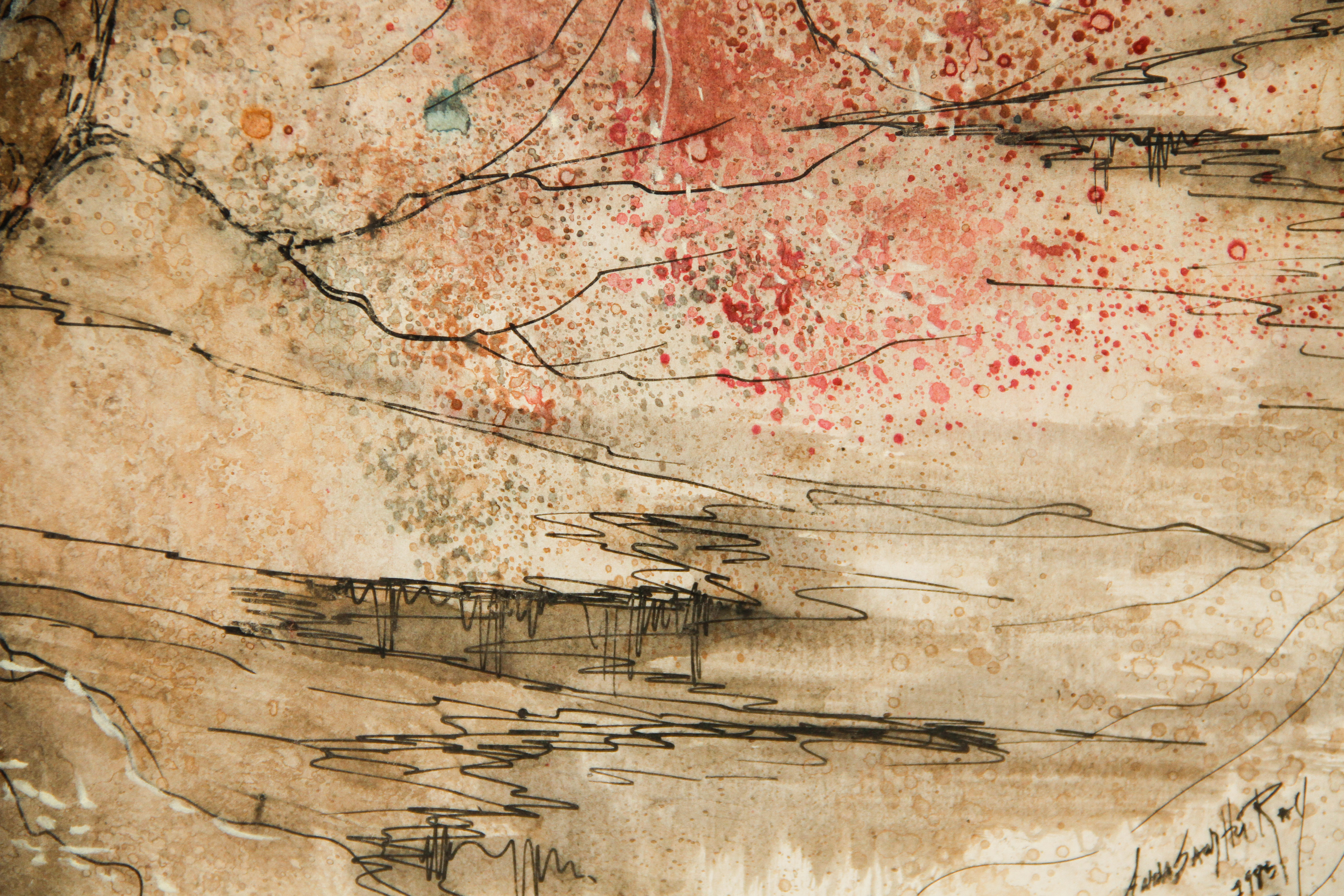 Original Signed Watercolor by Anna Sandhu Ray