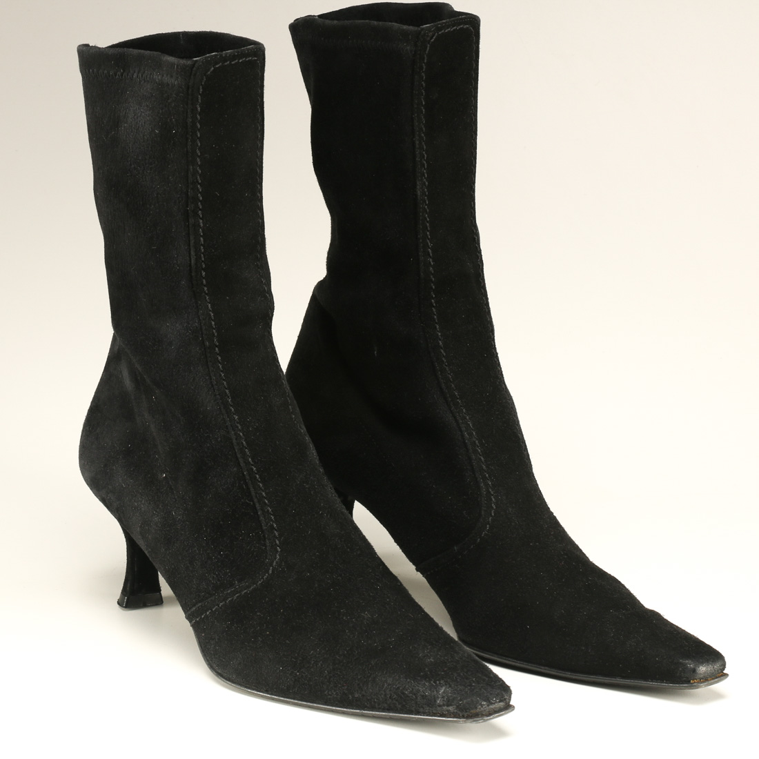 Stuart Weitzman Black Suede Boots