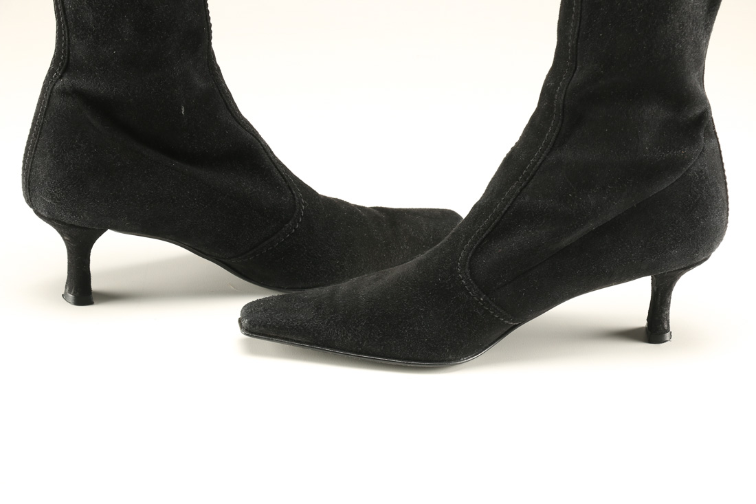 Stuart Weitzman Black Suede Boots