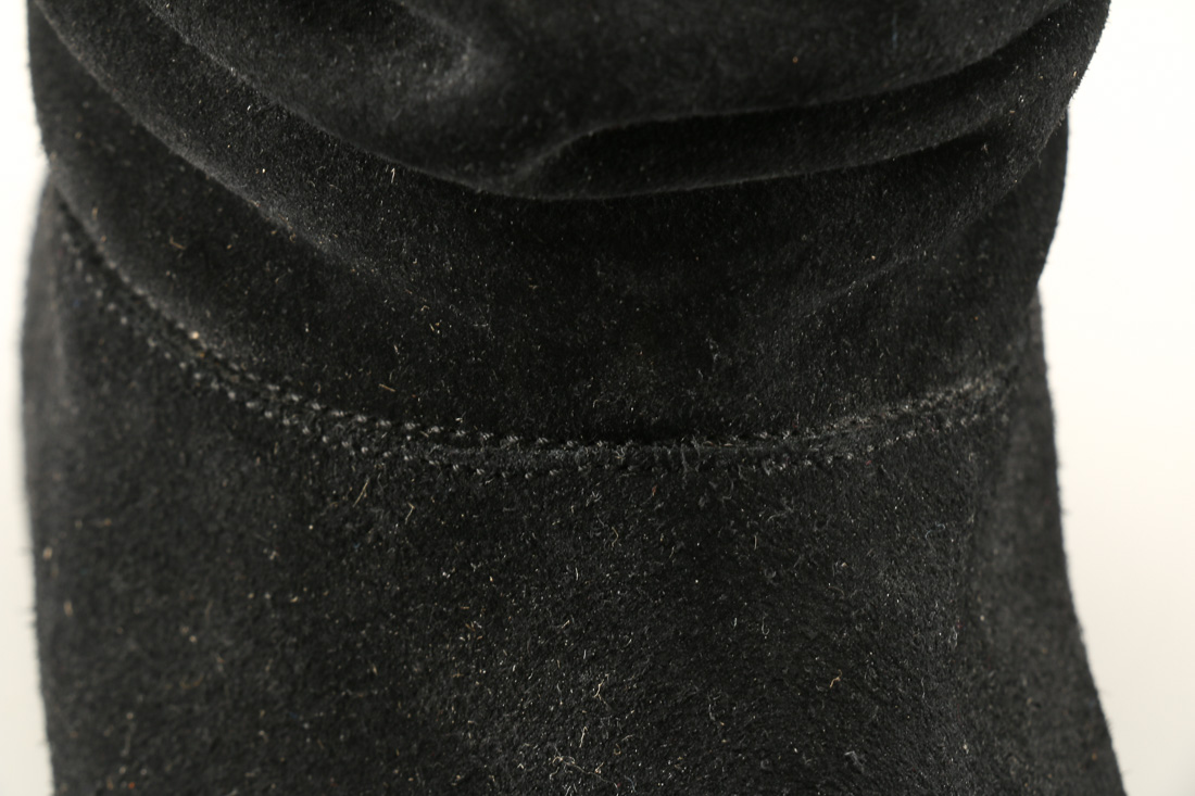 Stuart Weitzman Black Suede Winter Boot