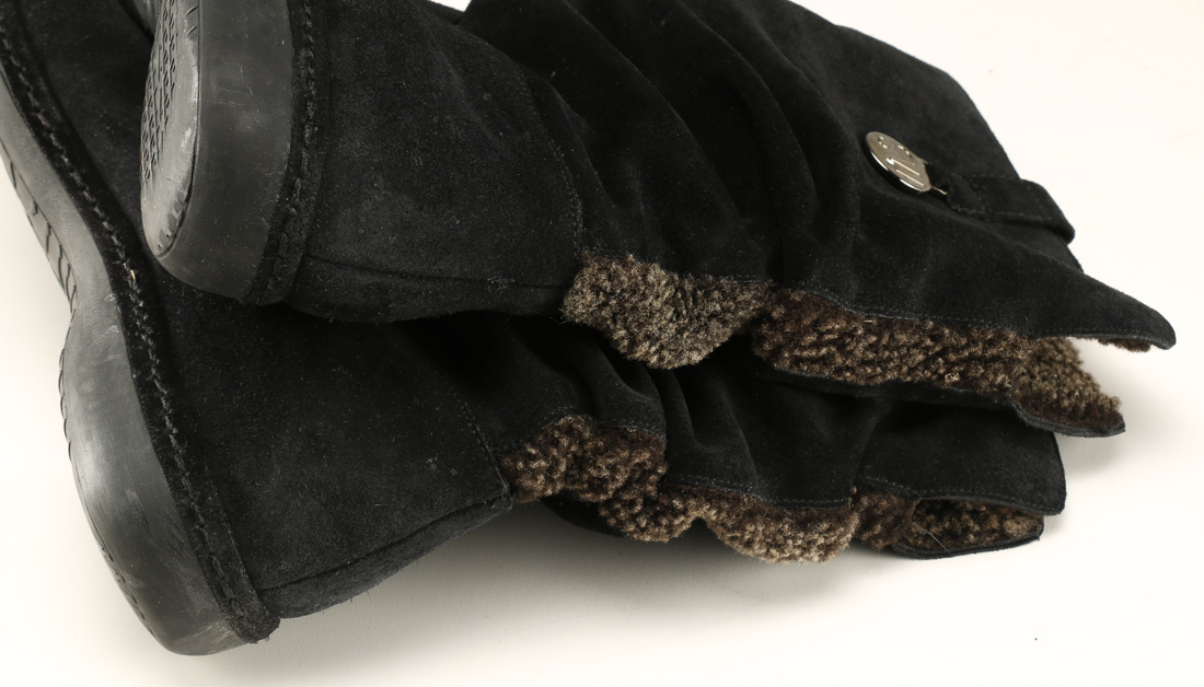 Stuart Weitzman Black Suede Winter Boot