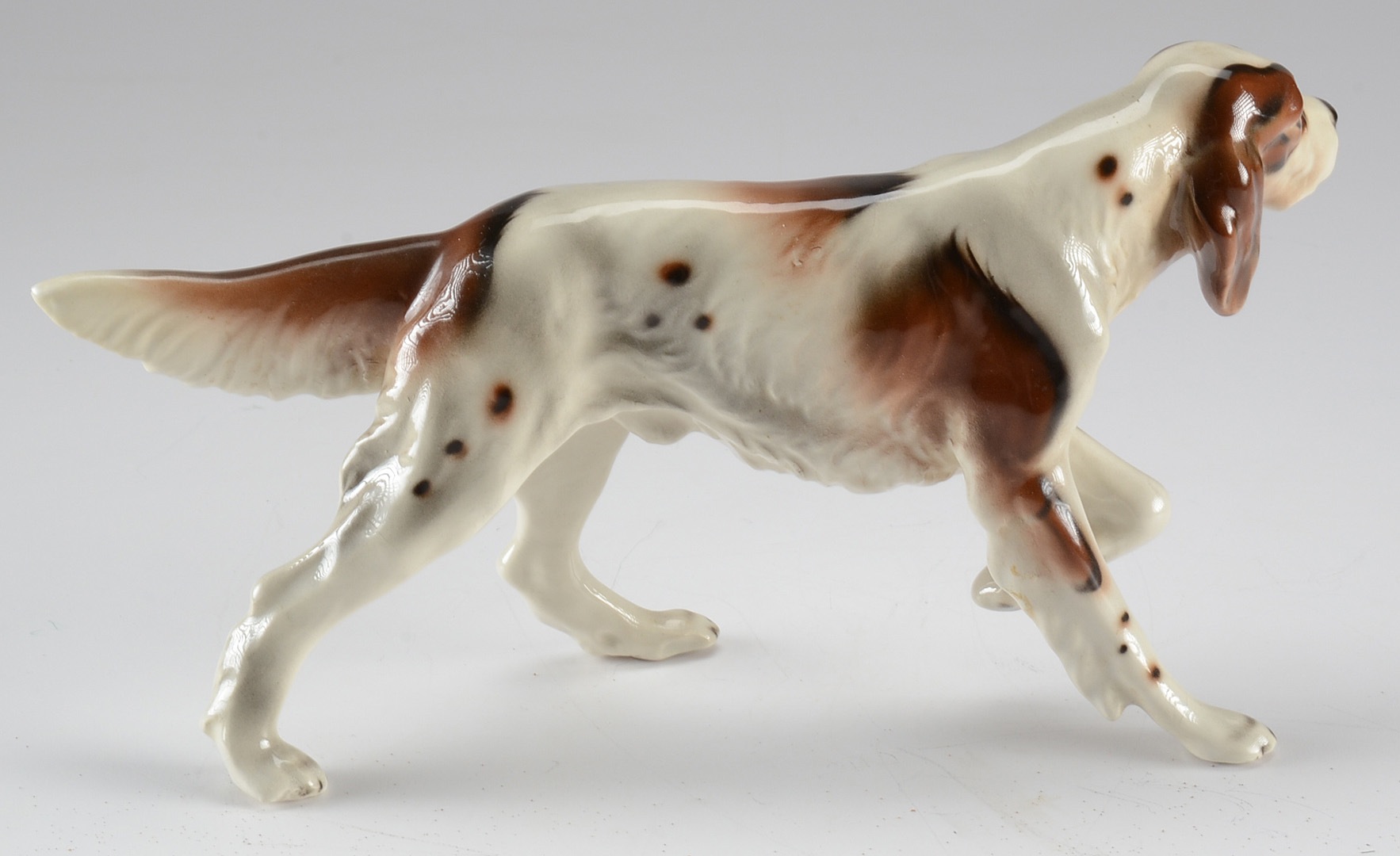 E&R Austria Porcelain Pointer Dog Figurine