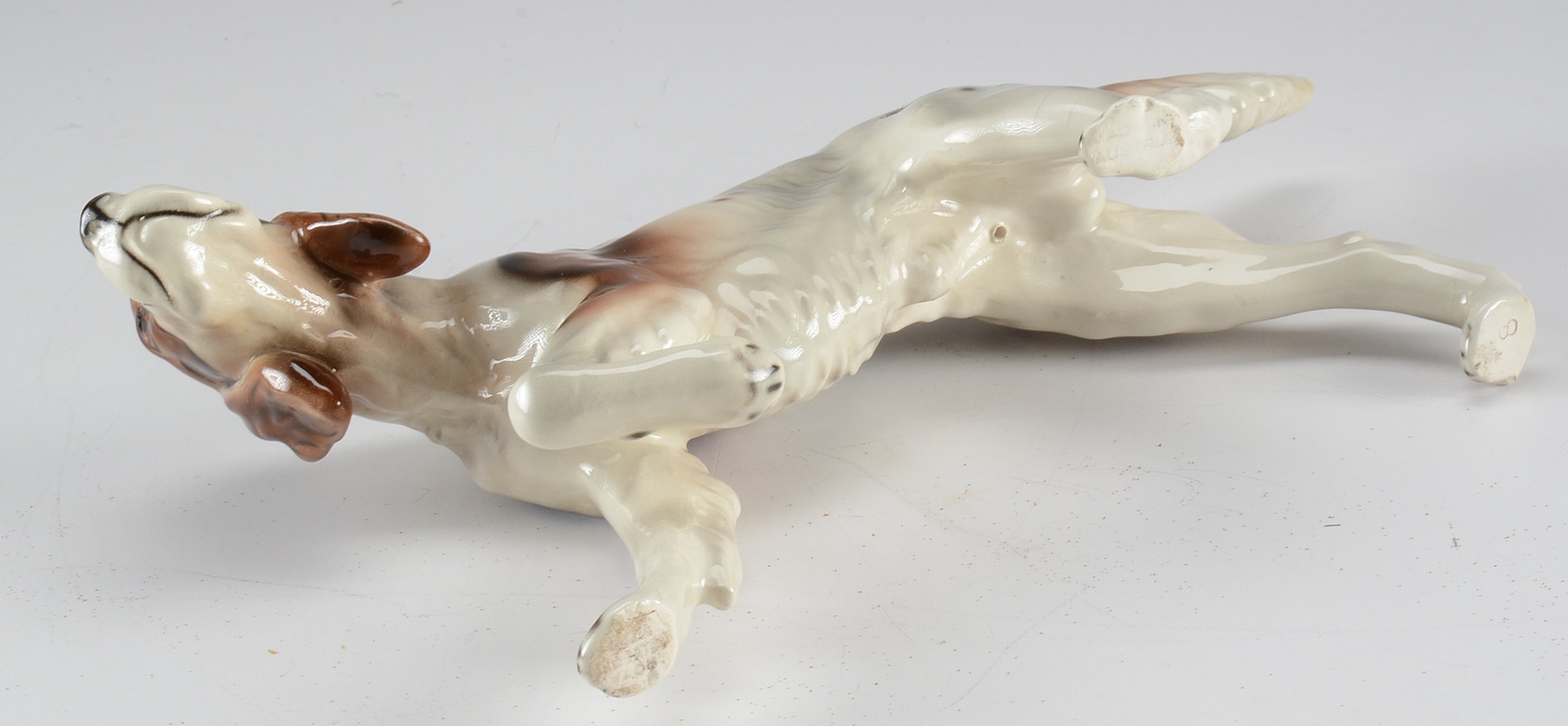 E&R Austria Porcelain Pointer Dog Figurine