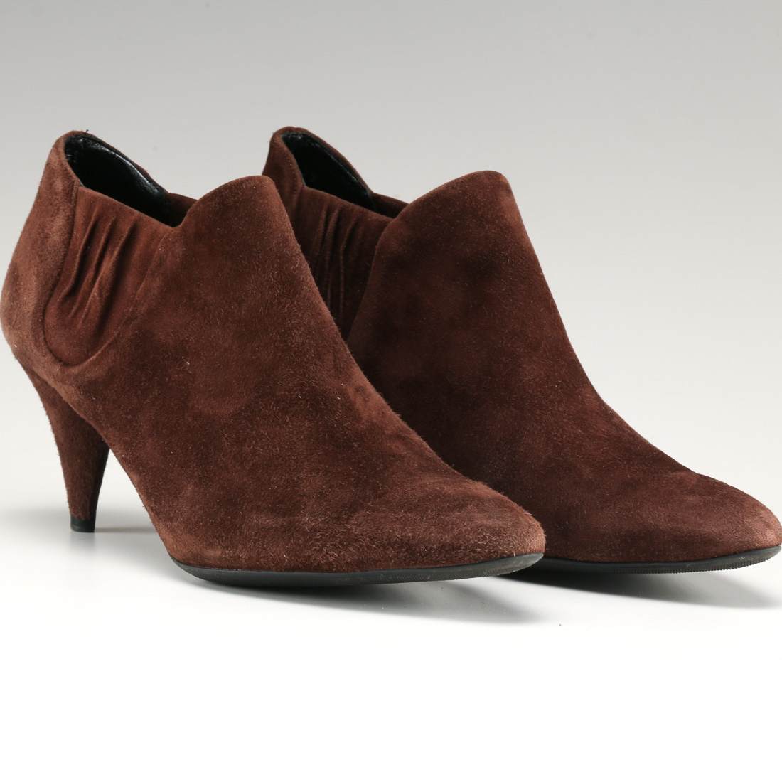 Women's Prada Brown Suede Bootie