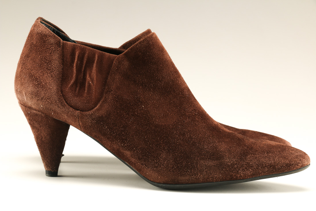 Women's Prada Brown Suede Bootie