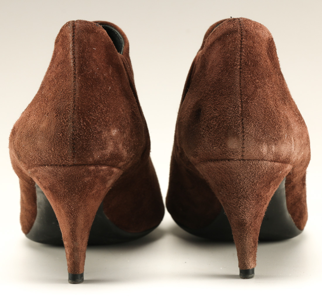 Women's Prada Brown Suede Bootie