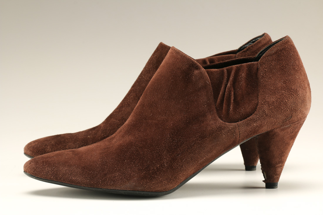 Women's Prada Brown Suede Bootie