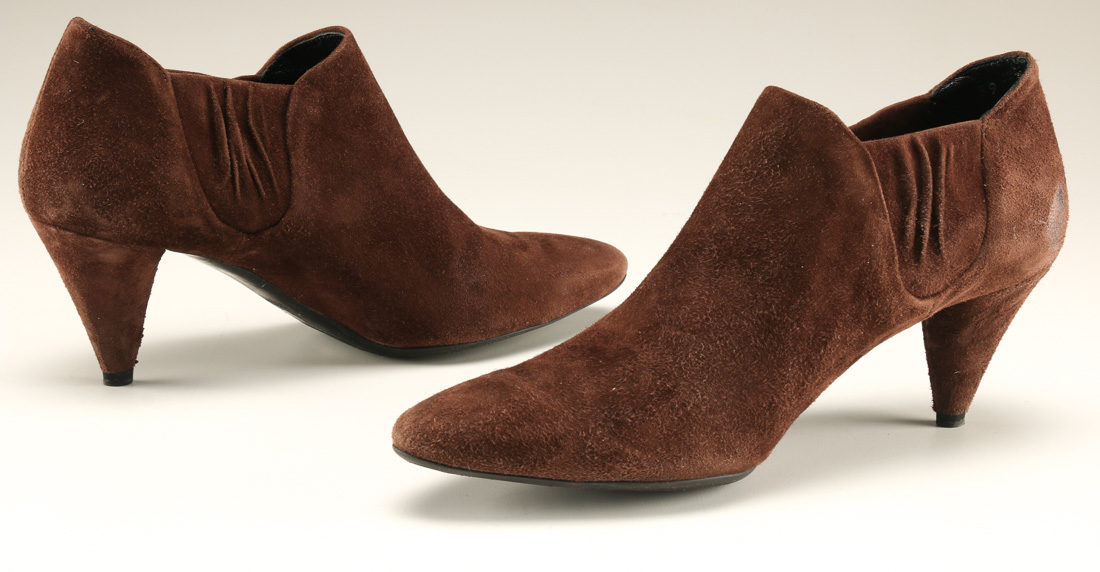 Women's Prada Brown Suede Bootie