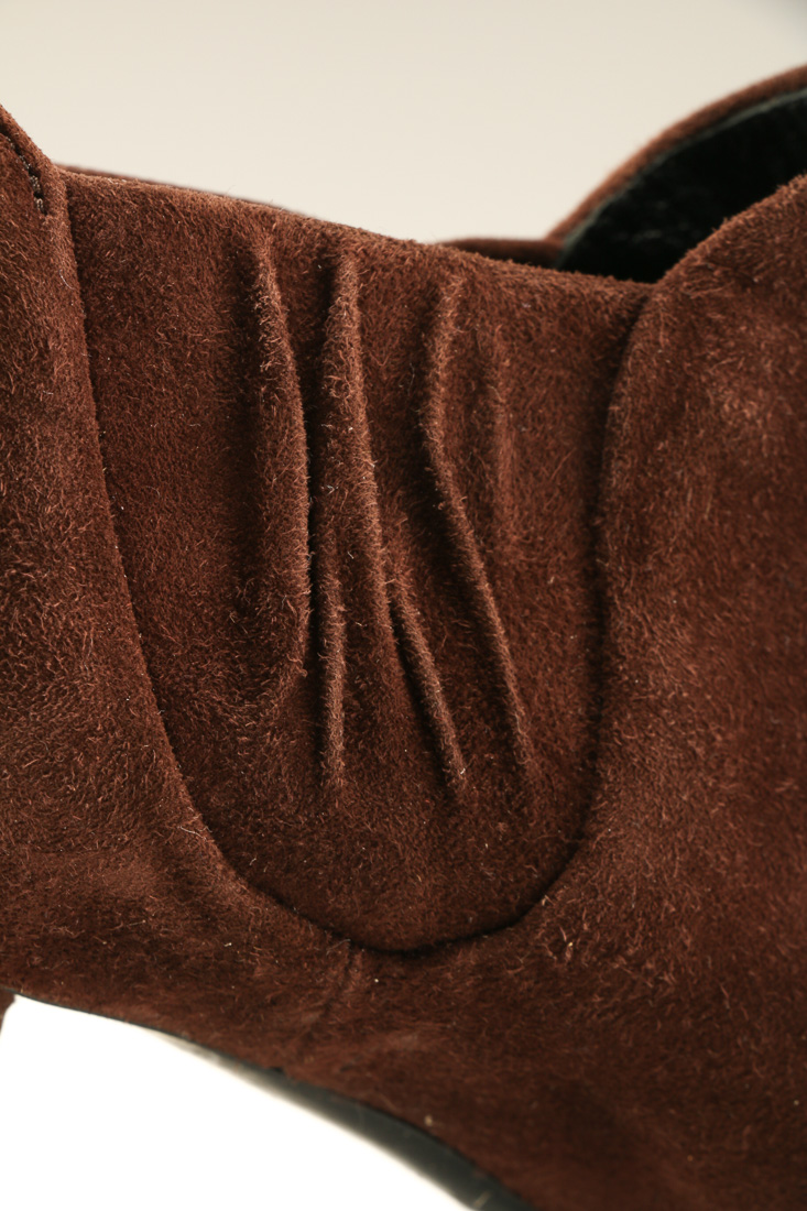 Women's Prada Brown Suede Bootie