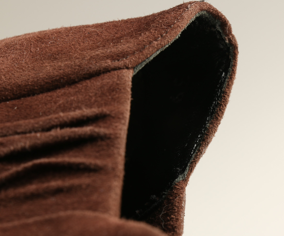 Women's Prada Brown Suede Bootie