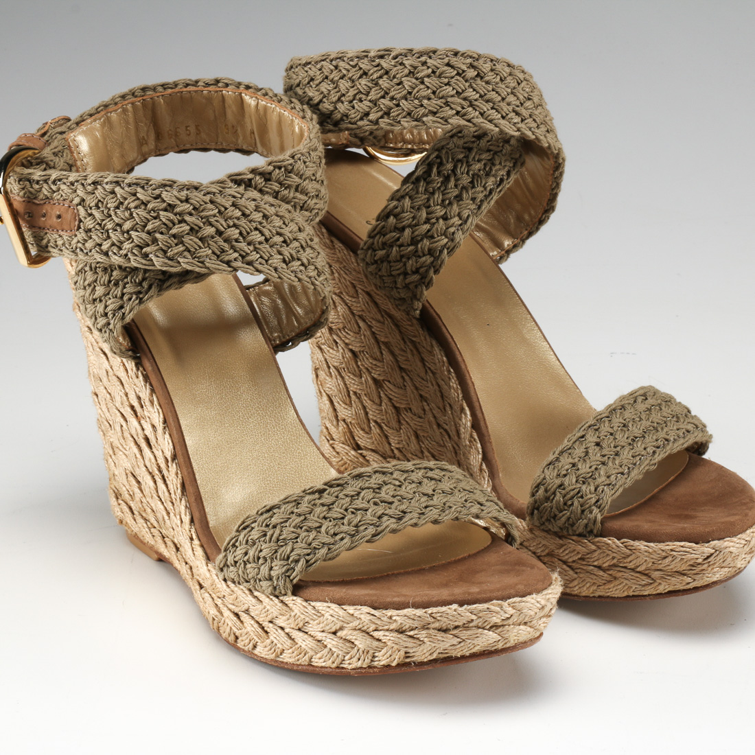 Collection of Stuart Weitzman Braided Jute Wedges