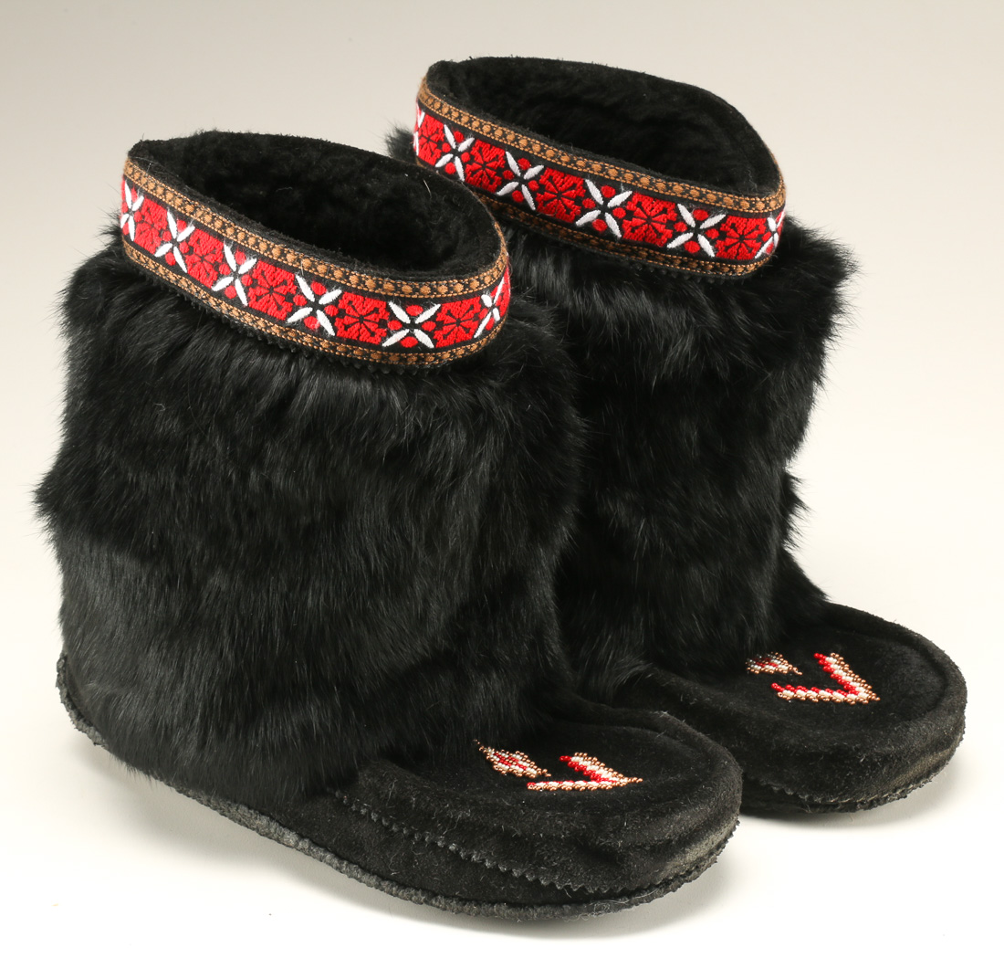 Muks Fur Moccasin Boots