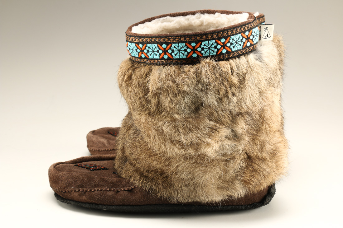 Muks Fur Moccasin Boots